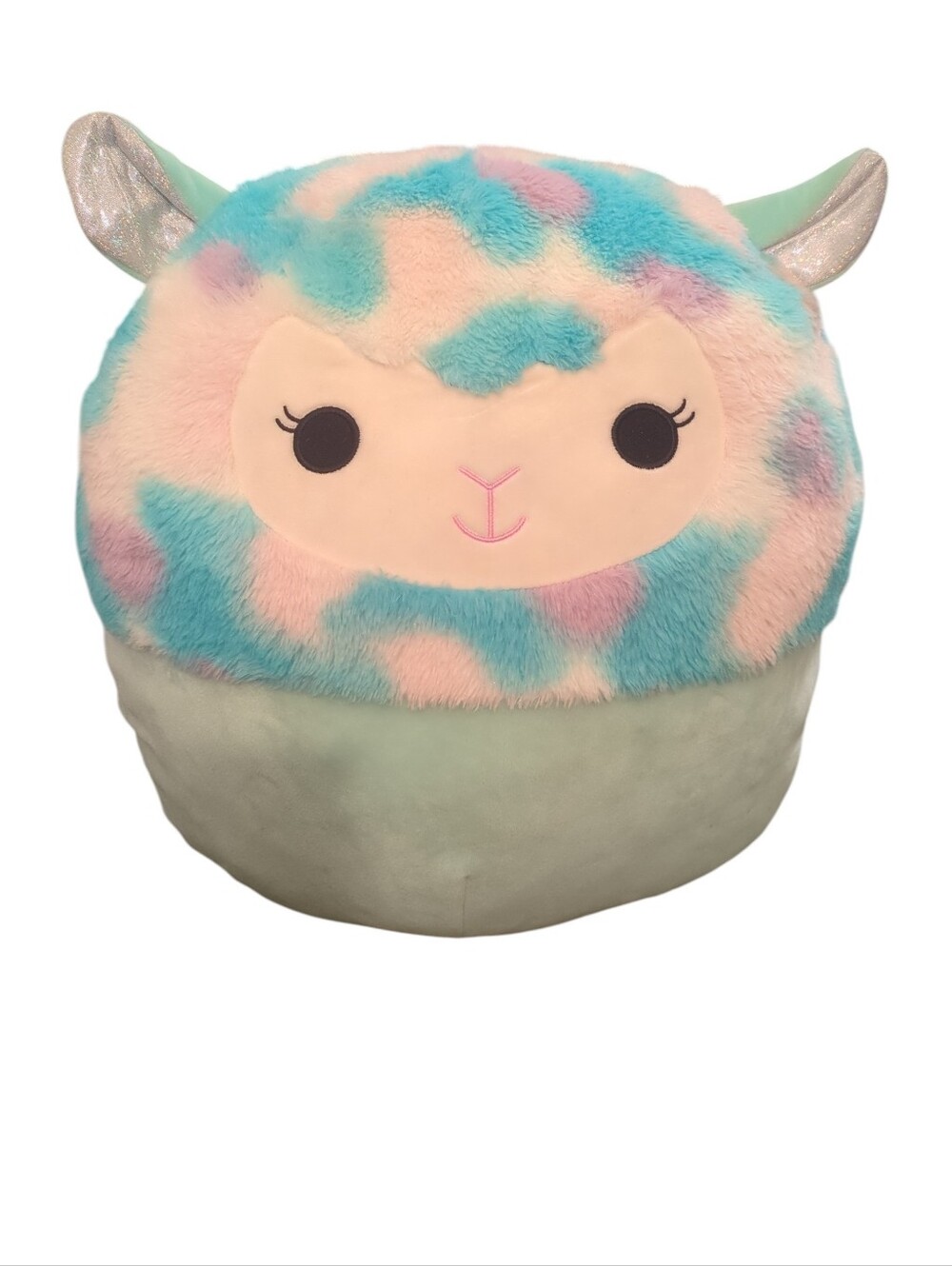 Soulsh mallows Pastel Plush Llama Cushion - Mint, Pink, Blue